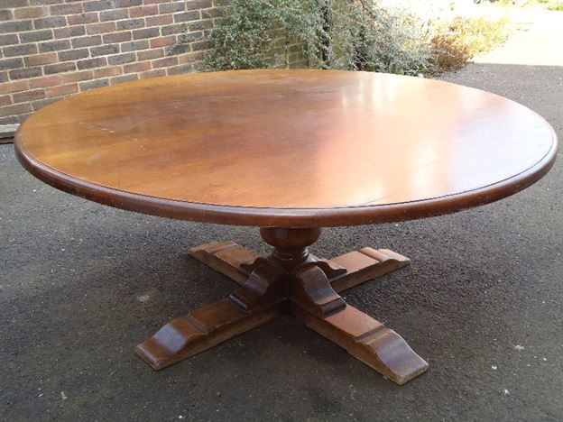ANTIQUE FURNITURE WAREHOUSE - Huge 2 Metre 6ft Diameter Antique Oak