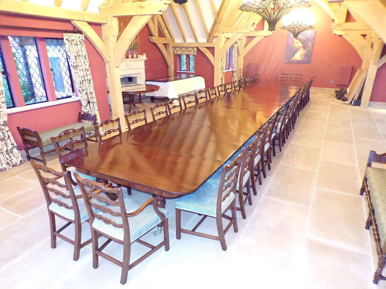WORLDS LARGEST ANTIQUE DINING TABLE