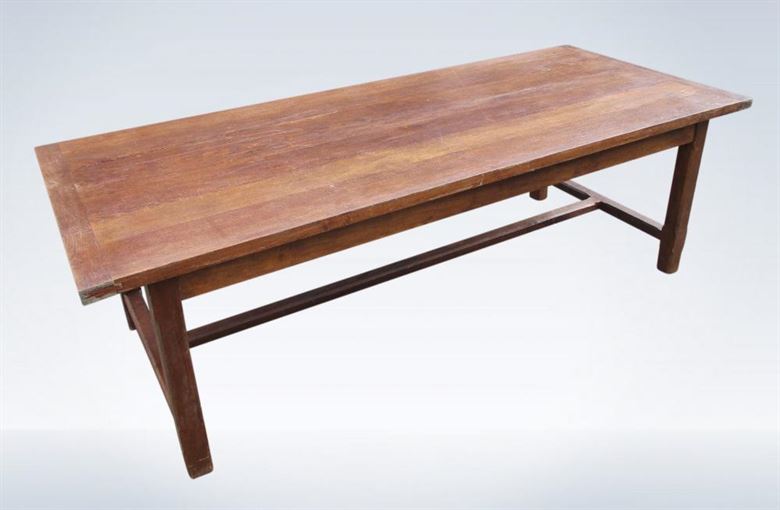8ft Antique Oak Refectory Table Arts Crafts
