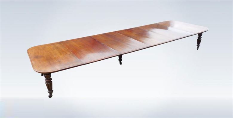 Genuine Masterpiece Stately Home Sized Original 16ft Mahogany Dining Table