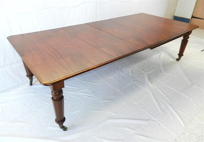Post Regency Mahogany Extending Dining Table - 3 Metre Early 19th Century Mahogany Extending Dining Table