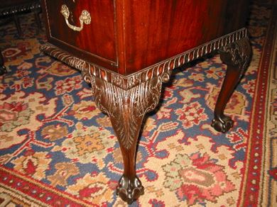 Antique 19th Century Chippendale Mahogany Writing Desk