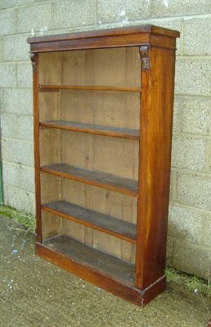 antique bookshelves narrow proportioned victorian figured walnut open dwarf bookcase - Antique Bookshelves antique bookshelves narrow proportioned victorian figured walnut open dwarf bookcase - Antique Bookshelves