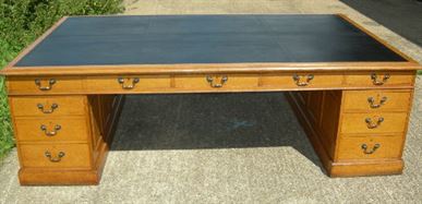 ANTIQUE FURNITURE WAREHOUSE - Antique Large HUGE VICTORIAN PARTNERS Antique Large HUGE VICTORIAN PARTNERS DESK - Huge Victorian 19th Century Oak Partners Desk 8ft X - ANTIQUE FURNITURE WAREHOUSE - Antique Large HUGE VICTORIAN PARTNERS