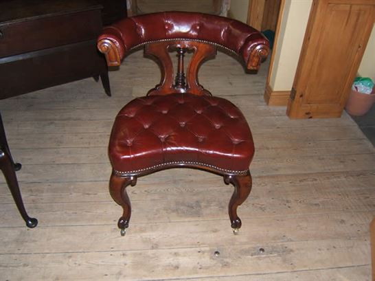 antique office furniture 19th century leather offfice chair