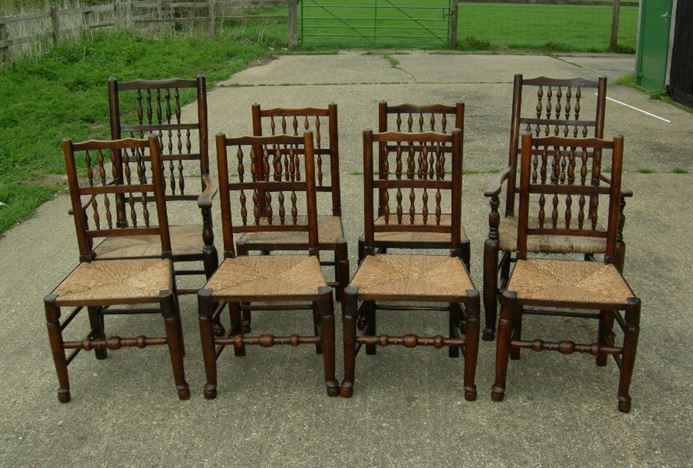 Antique Furniture Warehouse Set Country Chairs Of 8 Antique Set Country Chairs Of 8 Eight Ash Lancashire Spindle Back Dining