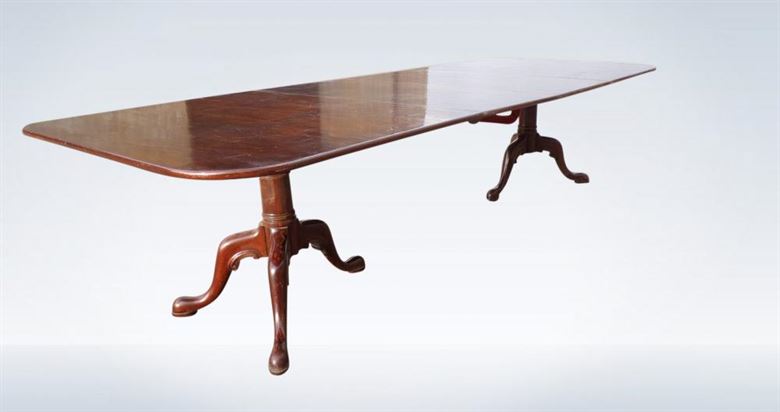 Regency 10ft Twin Pedestal Extending Mahogany Dining Table